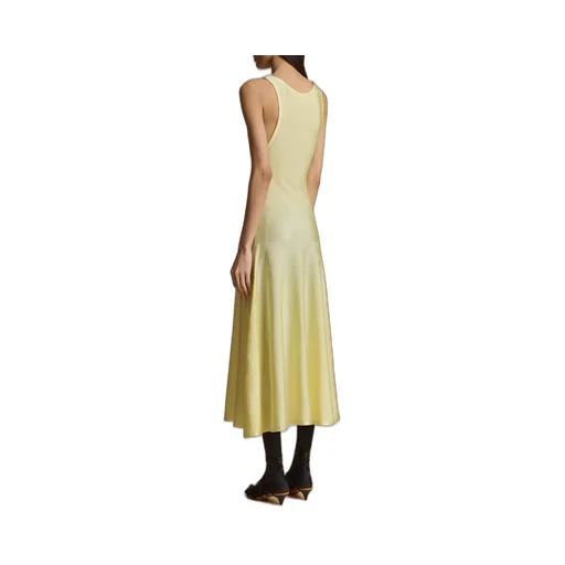 Sleeveless Dress With Boat Collar