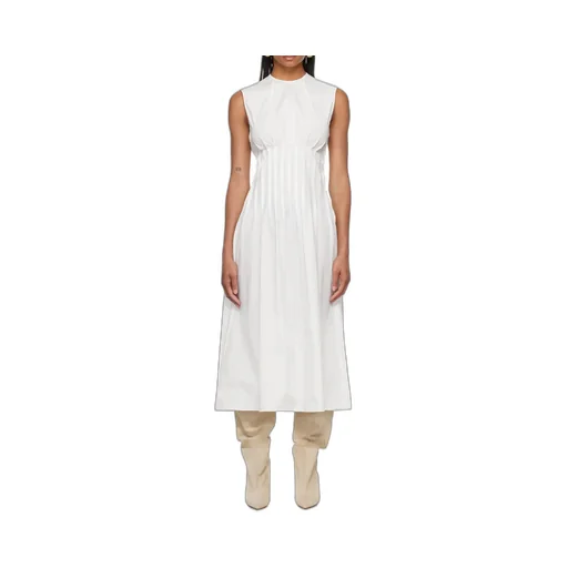 The Wes Pintuck-Detail Midi Dress