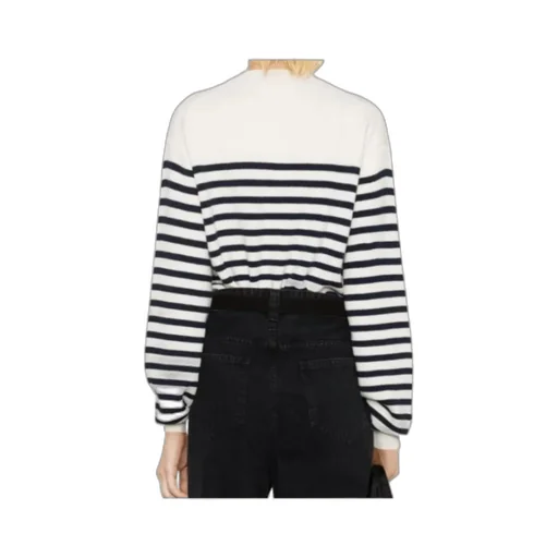 Striped Crewneck Knit Sweater
