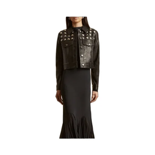 Rivet Leather Jacket