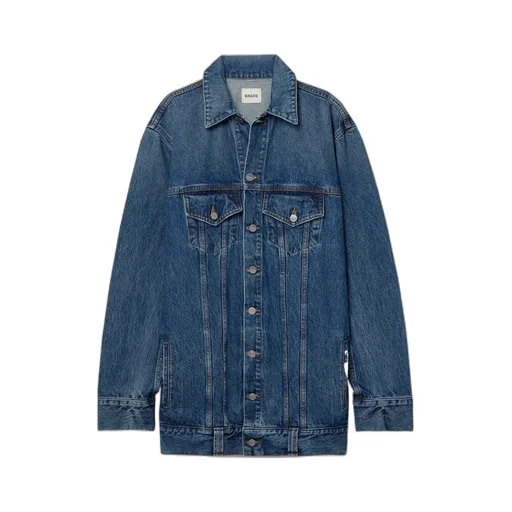 Long-Sleeved Denim Coat