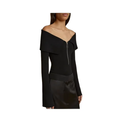 Off-The-Shoulder Long Sleeved Top