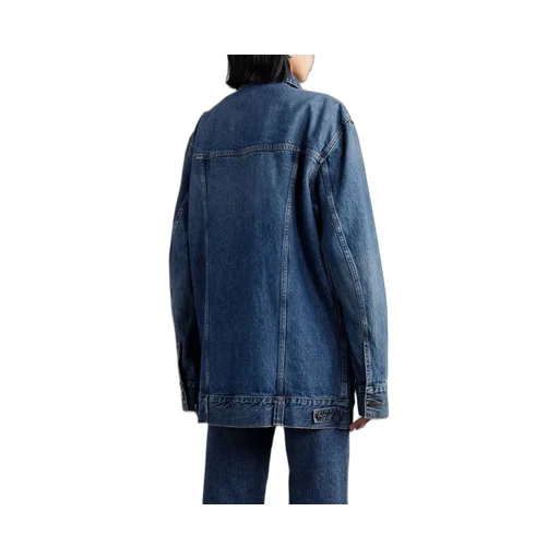 Long-Sleeved Denim Coat
