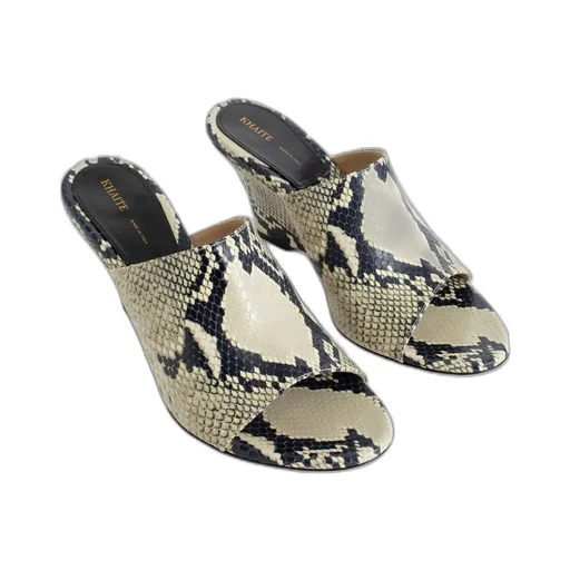 Marion 75Mm Python-Print Sandals
