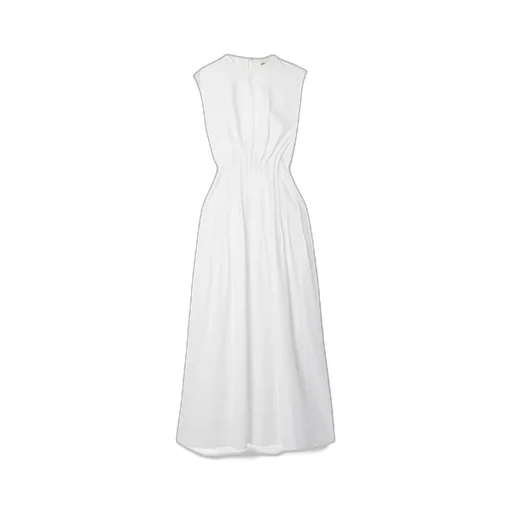 The Wes Pintuck-Detail Midi Dress