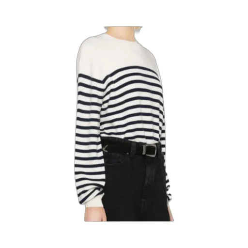 Striped Crewneck Knit Sweater