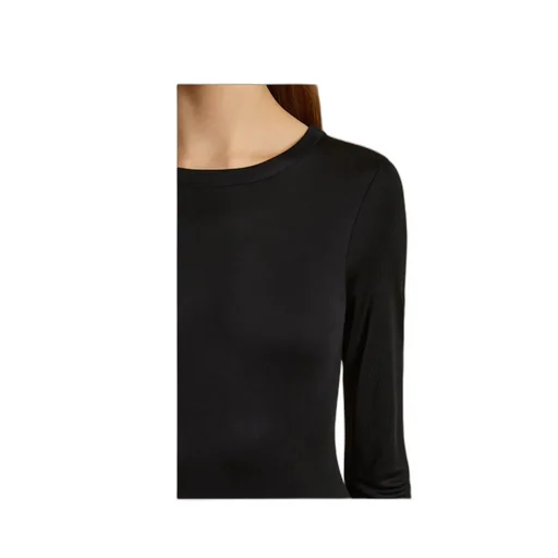 Long-Sleeved Round-Necked Dress