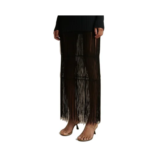 Cedar High Neck Fringed Dress