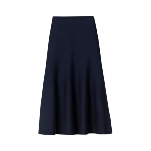 Peplum-Hem Knitted Skirt