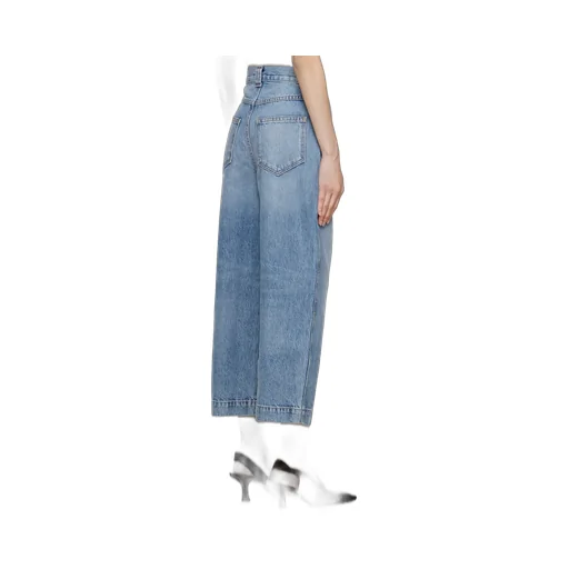 High-Waist Cropped Jeans