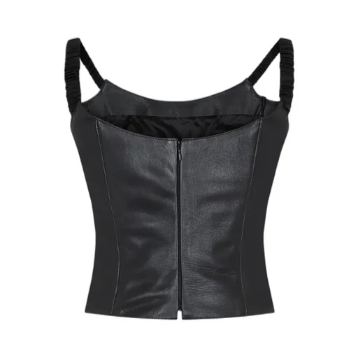 Leather Short Vest