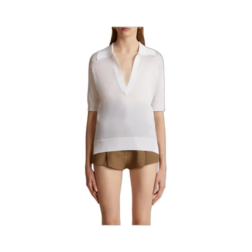 Julita V-Neck Polo Top
