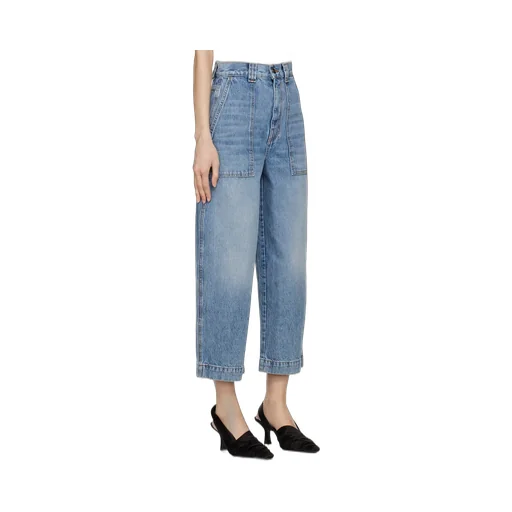 High-Waist Cropped Jeans