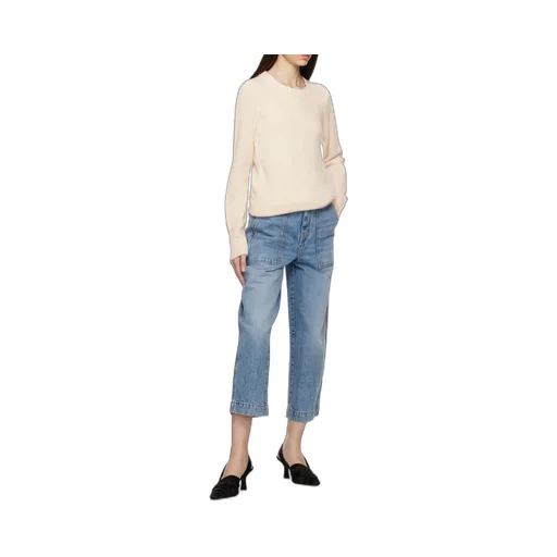 High-Waist Cropped Jeans