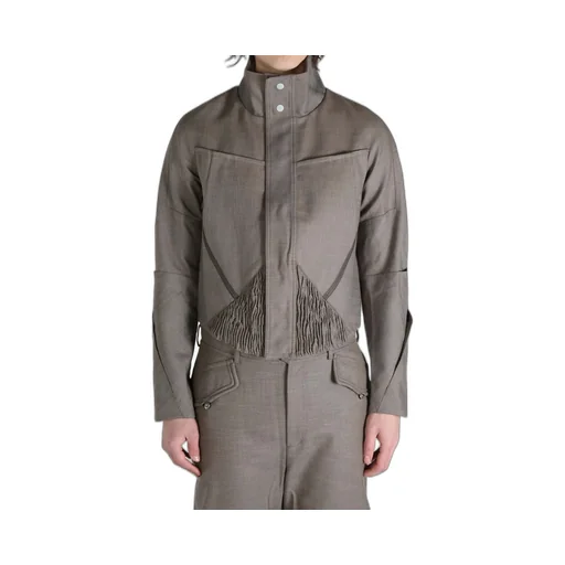 Ruched-Detailing Jacket