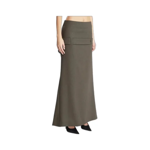 Pocket-Detail Long Skirt