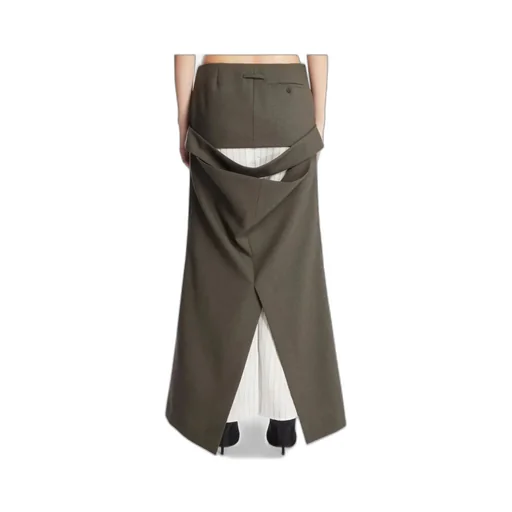 Pocket-Detail Long Skirt