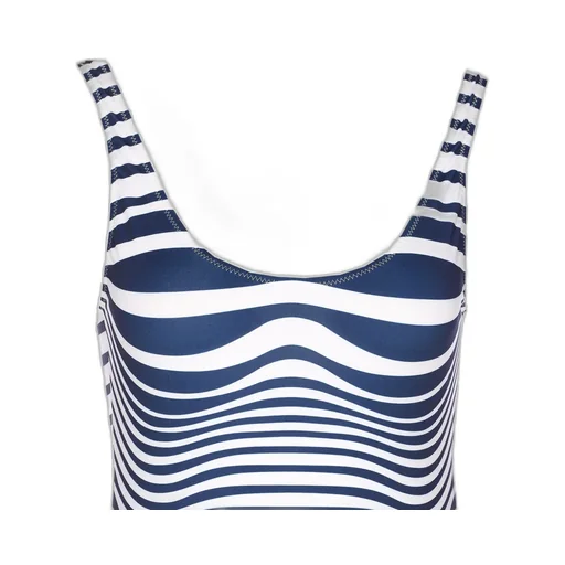 Striped One-Piece Beachwear