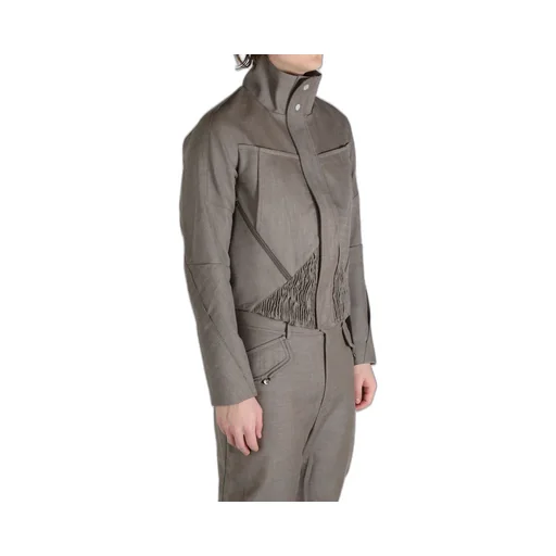 Ruched-Detailing Jacket