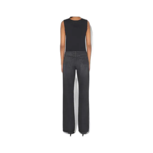Denim Front Zipped Trouser