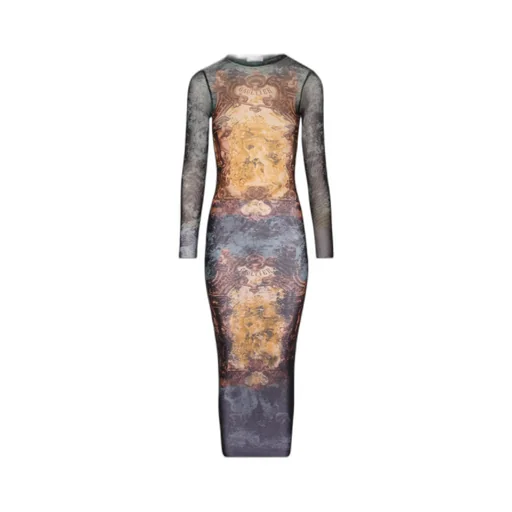Printed Long Sleeve Dress