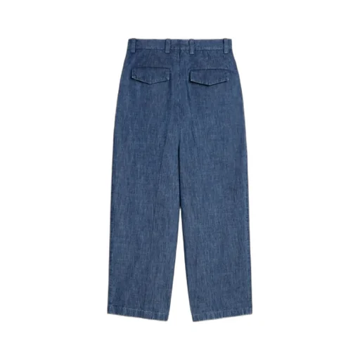Chambray Tapered Trousers