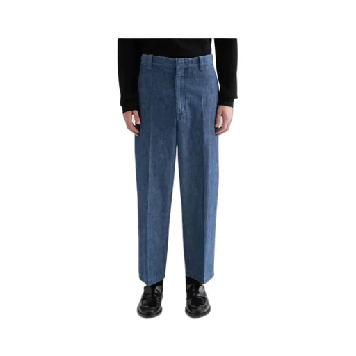 Chambray Tapered Trousers
