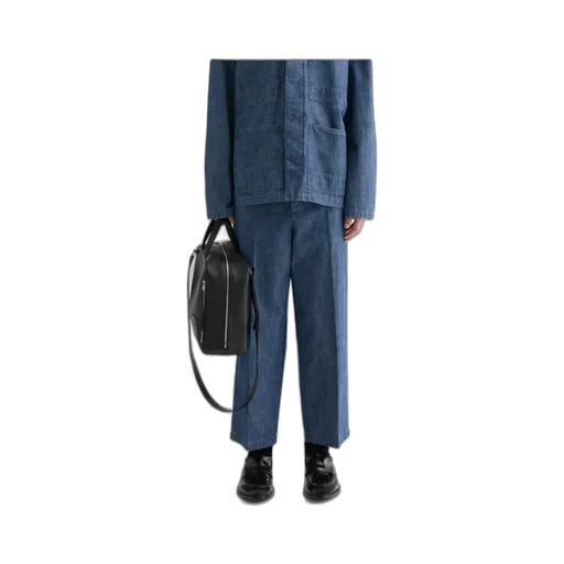 Chambray Tapered Trousers