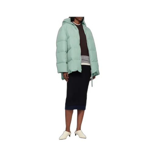 Quilted Hooded Down Jacket