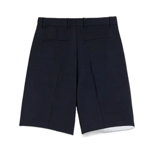 Double-Layer Wool Shorts