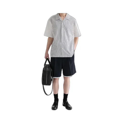 Double-Layer Wool Shorts