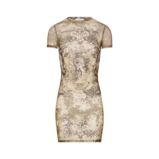 Abstract-Pattern Print Mini Dress