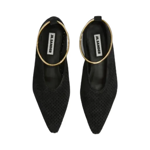 Pointed Toe Perforated Ballet Flats