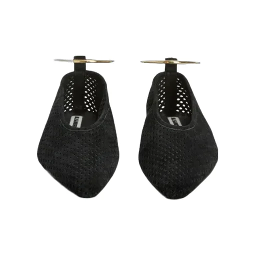 Pointed Toe Perforated Ballet Flats