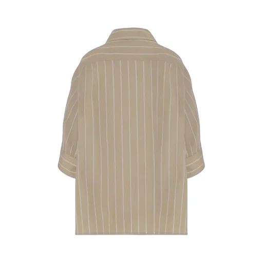 Short-Sleeved Striped Shirt