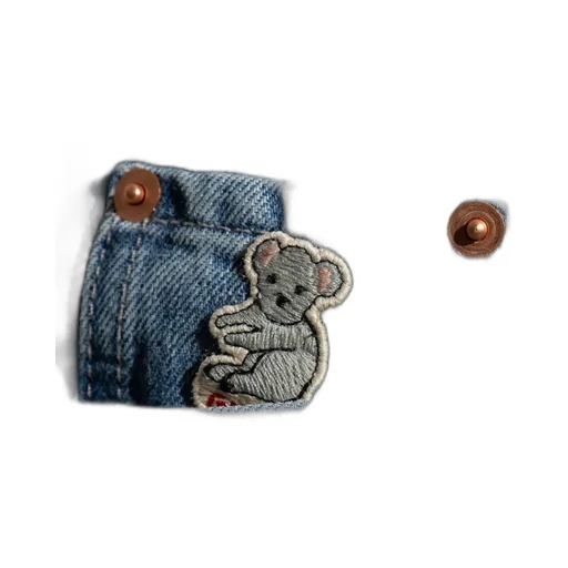 Logo Patch Cropped Jeans