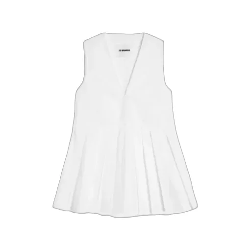 Poplin Pleated Top