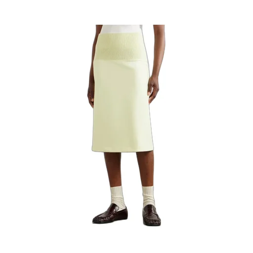 Ribbed Midi Skirt