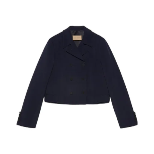 Cropped Button-Up Jacket