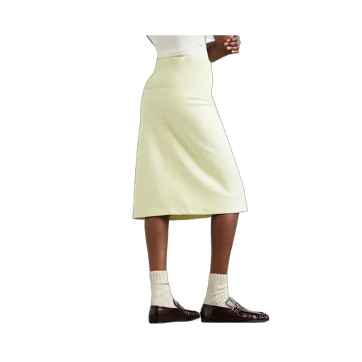 Ribbed Midi Skirt