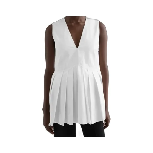 Poplin Pleated Top