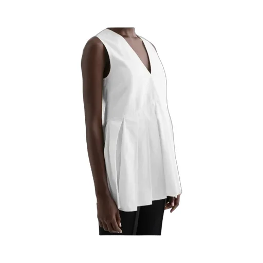 Poplin Pleated Top