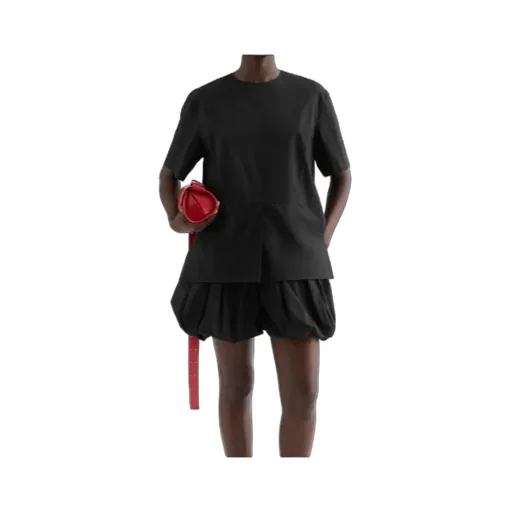 Short-Sleeved Loose Fit Top