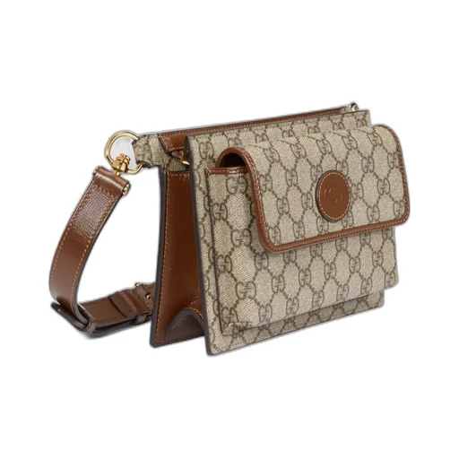 Logo Patch Gg Supreme Messenger Bag
