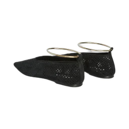 Pointed Toe Perforated Ballet Flats