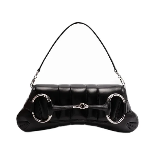 Horsebit Chained Medium Shoulder Bag