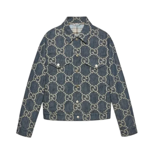 Interlocking G Pattern Denim Jacket