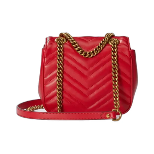 Gg Marmont Matelassé Foldover Top Shoulder Bag