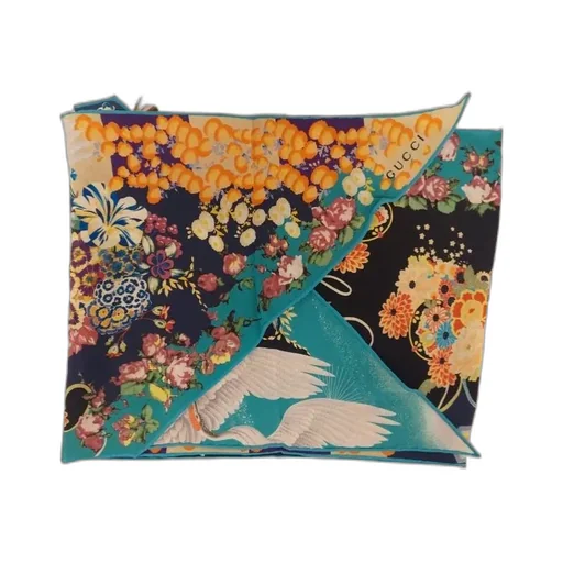 Pattern Silk Scarf