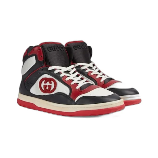 Panelled High-Top Sneakers